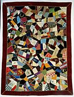CHE50842 
Credit: Crazy quilt with the inscription