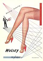 Реклама колготок Wolsey. 1948.