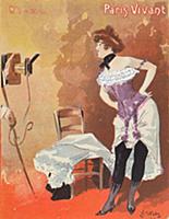 Женщина в корсете. Paris-Vivant, 1901.