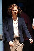 Jennifer Lopez on the set of the TV show 'Shades o