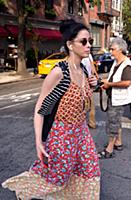 Sarah Silverman out and about in the East Village,