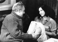 Кадр из фильма 'Красная стрела', СССР, 1986. На фо