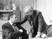 Кадр из фильма 'Красная стрела', СССР, 1986. На фо
