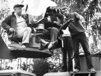 Съемки фильма 'Тихое следствие', СССР, 1986. На фо