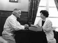 Кадр из фильма 'Голова Горгоны', СССР, 1986. На фо