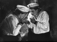Кадр из фильма 'Ласточка', СССР, 1957. На фото - М