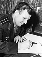 Yuri Gagarin writes a letter.

Supplied By: SCRS