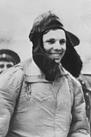 YURI GAGARIN STEPS OUT OF THE PLANE AFTER FLIGHT S