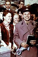 Yuri Gagarin among students of vocational technica