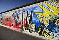 Germany, Berlin, The East Side Gallery, a 1.3  km 