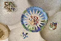 Spain, Catalunya, Barcelona, Parc Guell by Antoni 