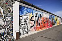 Germany, Berlin, The East Side Gallery, a 1.3  km 