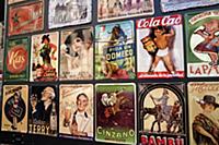 Spain, Madrid, Enamel souvenir plaques.