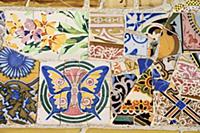Spain, Catalunya, Barcelona, Parc Guell by Antoni 