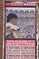 Spain, Madrid, Poster for forthcoming bull fights 