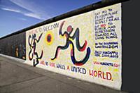Germany, Berlin, The East Side Gallery, a 1.3  km 