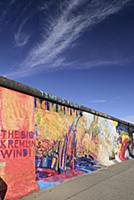 Germany, Berlin, The East Side Gallery, a 1.3  km 