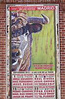 Spain, Madrid, Poster for forthcoming bull fights 