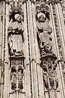 Spain, Castilla La Mancha, Toldeo, Statues of the 