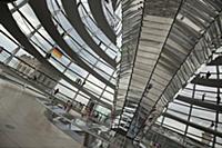 Germany, Berlin, Mitte, Reichstag building with gl