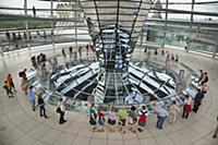 Germany, Berlin, Mitte, Reichstag building with gl