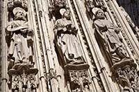 Spain, Castilla La Mancha, Toldeo, Statues of the 