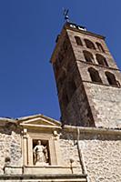 Spain, Castille-Leon, Segovia, Church tower of San