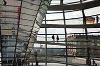 Germany, Berlin, Mitte, Reichstag building with gl