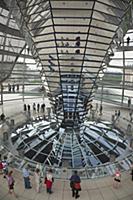 Germany, Berlin, Mitte, Reichstag building with gl