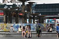 Germany, Berlin, Mitte, Fountain in Alexanderplatz