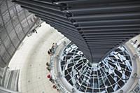 Germany, Berlin, Mitte, Reichstag building with gl