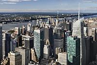 USA, New York, View north from the observation dec