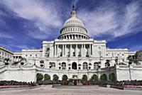 USA, Washington DC, Capitol Building, View from th