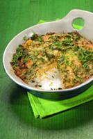 Пирог с руколой и моццареллой
