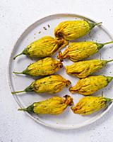 Stuffed zucchini flowers