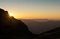 ROMANIA / Wallachia / Bucegi Natural Park / Sunris