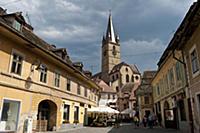 ROMANIA / Transylvania / Sibiu / Turnului street w