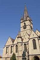 ROMANIA / Transylvania / Sibiu / Statue of Georg D