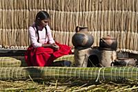 PERU / Puno / Lake Titicaca / Floating islands of 