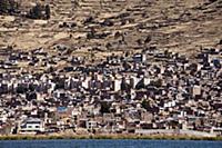 PERU / Puno / View across Puno from Lake Titicaca
