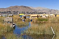 PERU / Puno / Lake Titicaca / Floating islands of 