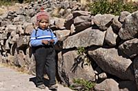 PERU / Puno / Lake Titicaca / Taquile Island / Que