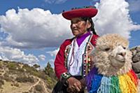 PERU / Cusco / Quechua woman in traditional dress 