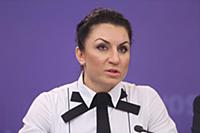Юлия Березикова на пресс-конференции «РИА Новости»