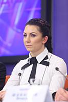 Юлия Березикова на пресс-конференции «РИА Новости»