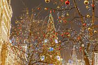 Новогодняя Москва. Гум. Москва, Россия. 16 декабря