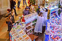 Новогодняя Москва. Гум. Москва, Россия. 16 декабря