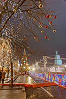 Новогодняя Москва. Гум. Москва, Россия. 16 декабря