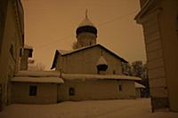 Троицкий собор. Псков, Россия. 09 января 2010.