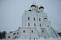 Троицкий собор. Псков, Россия. 09 января 2010.